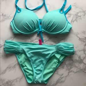 Teal&blue Victoria Secret bikini 2piece swim suit